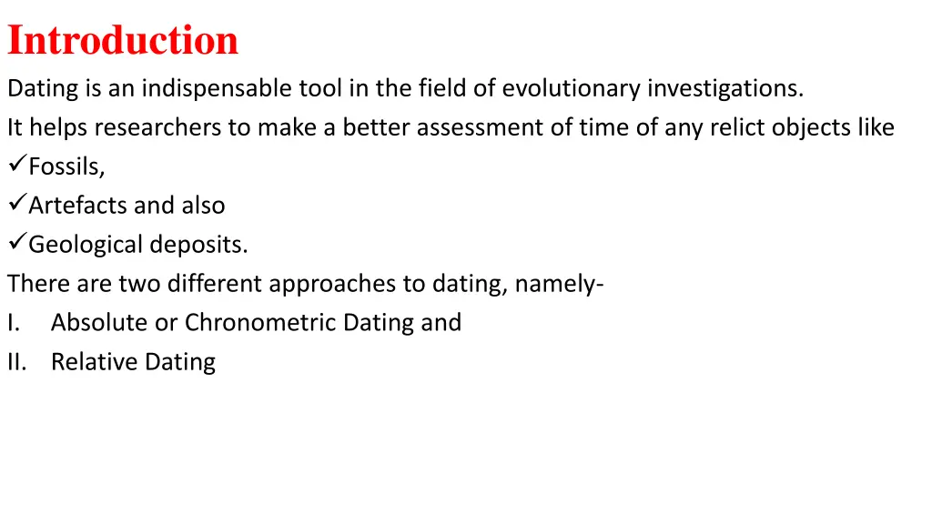 introduction dating is an indispensable tool