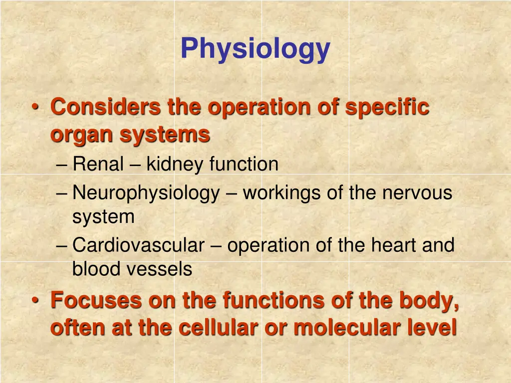 physiology
