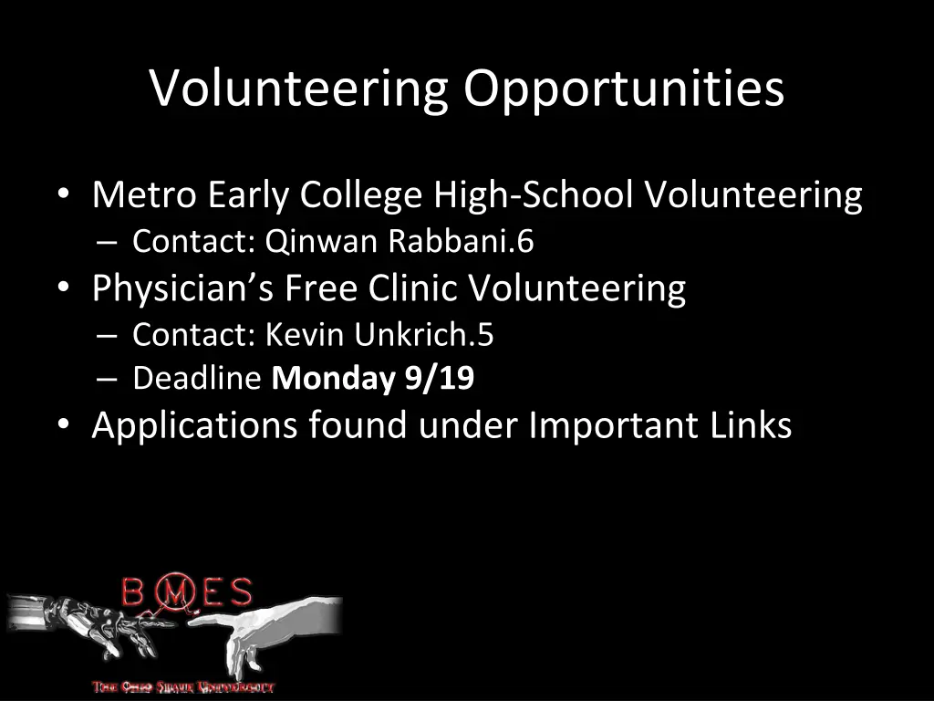 volunteering opportunities 1
