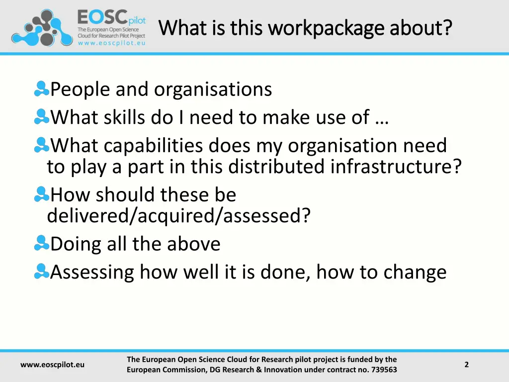 what is this workpackage about what is this