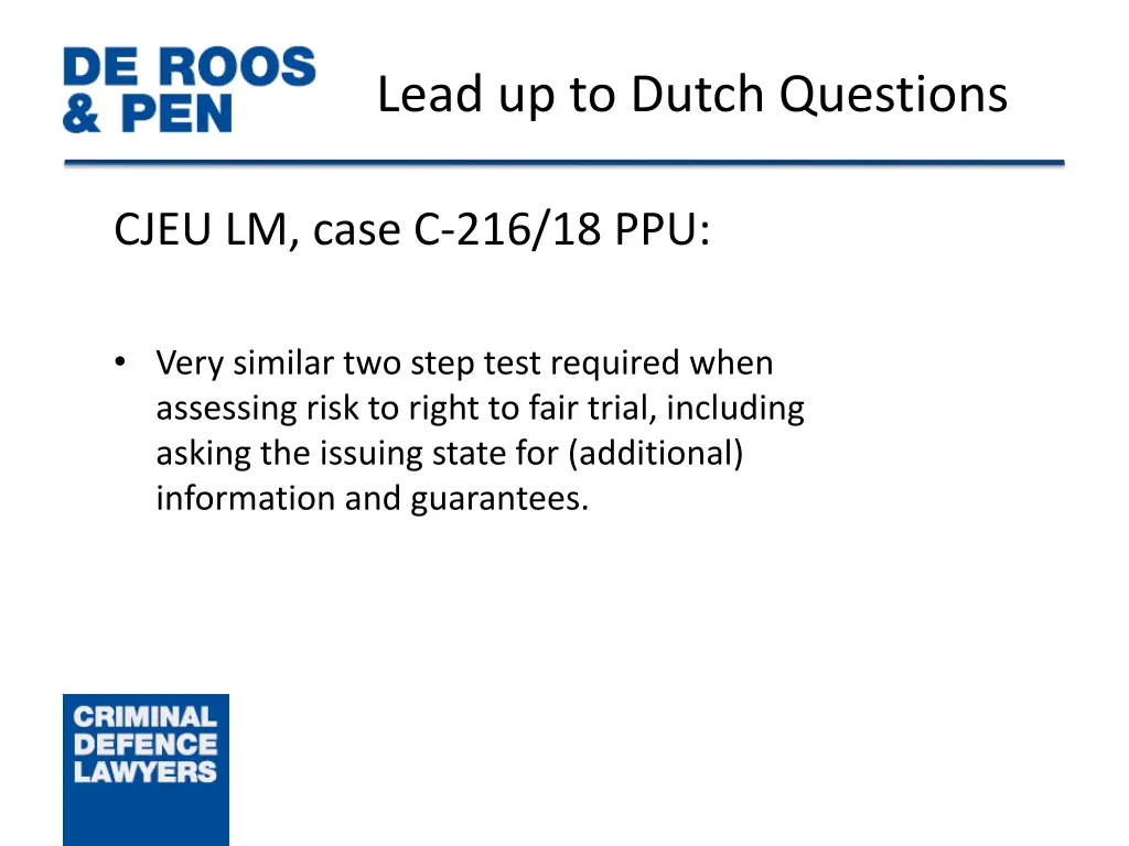 lead up to dutch questions 1