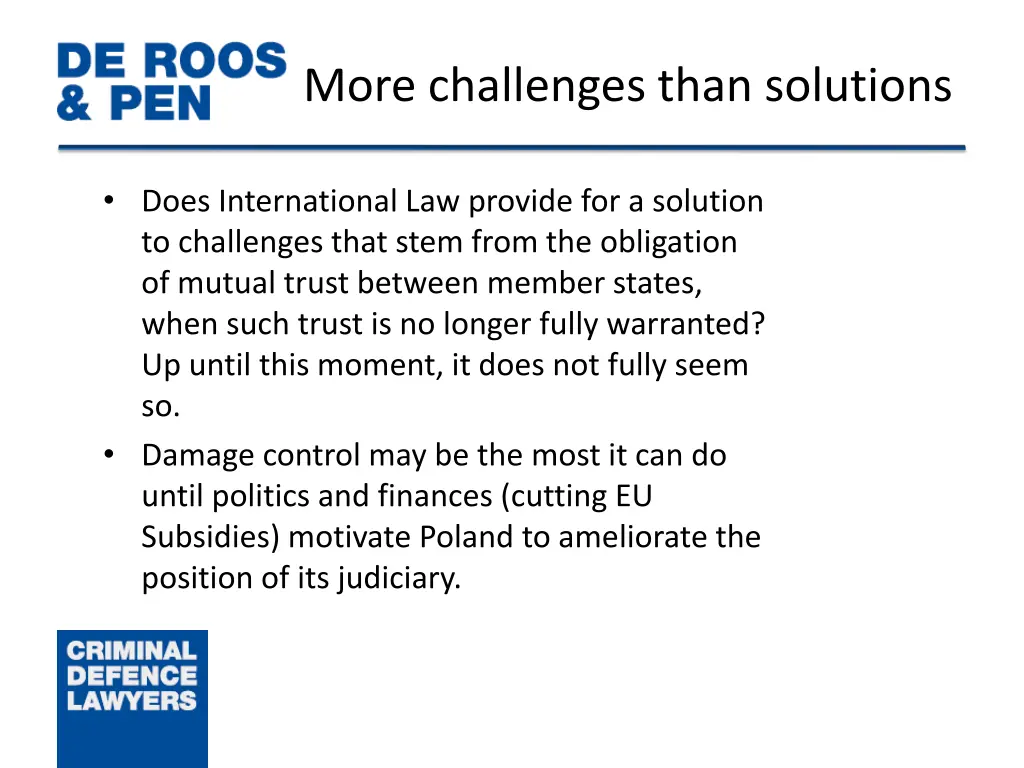 more challenges than solutions