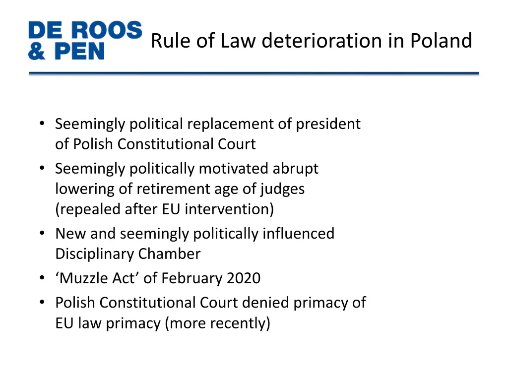 rule of law deterioration in poland