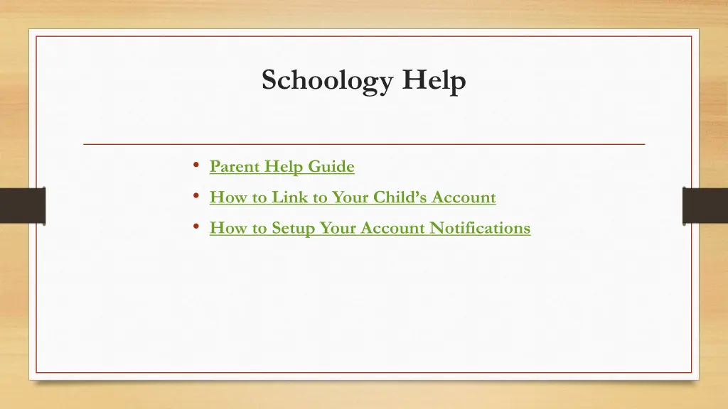 schoology help