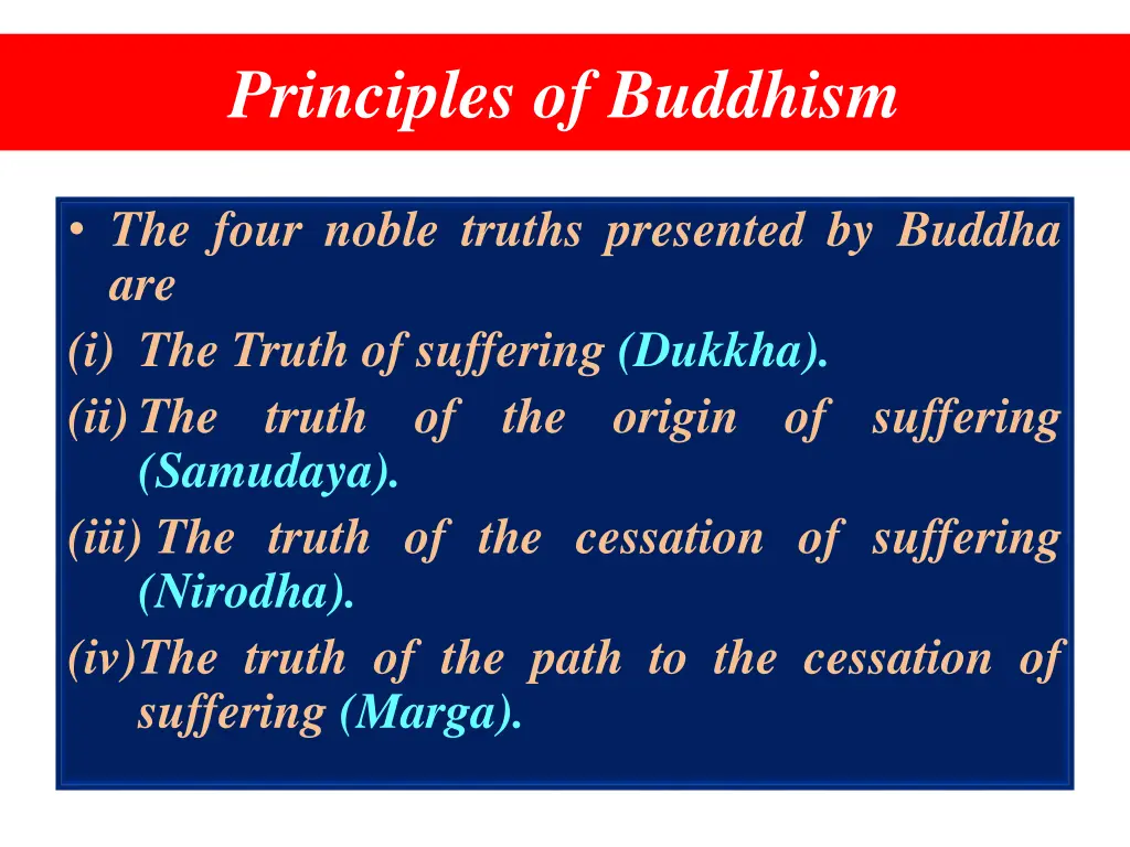 principles of buddhism 1