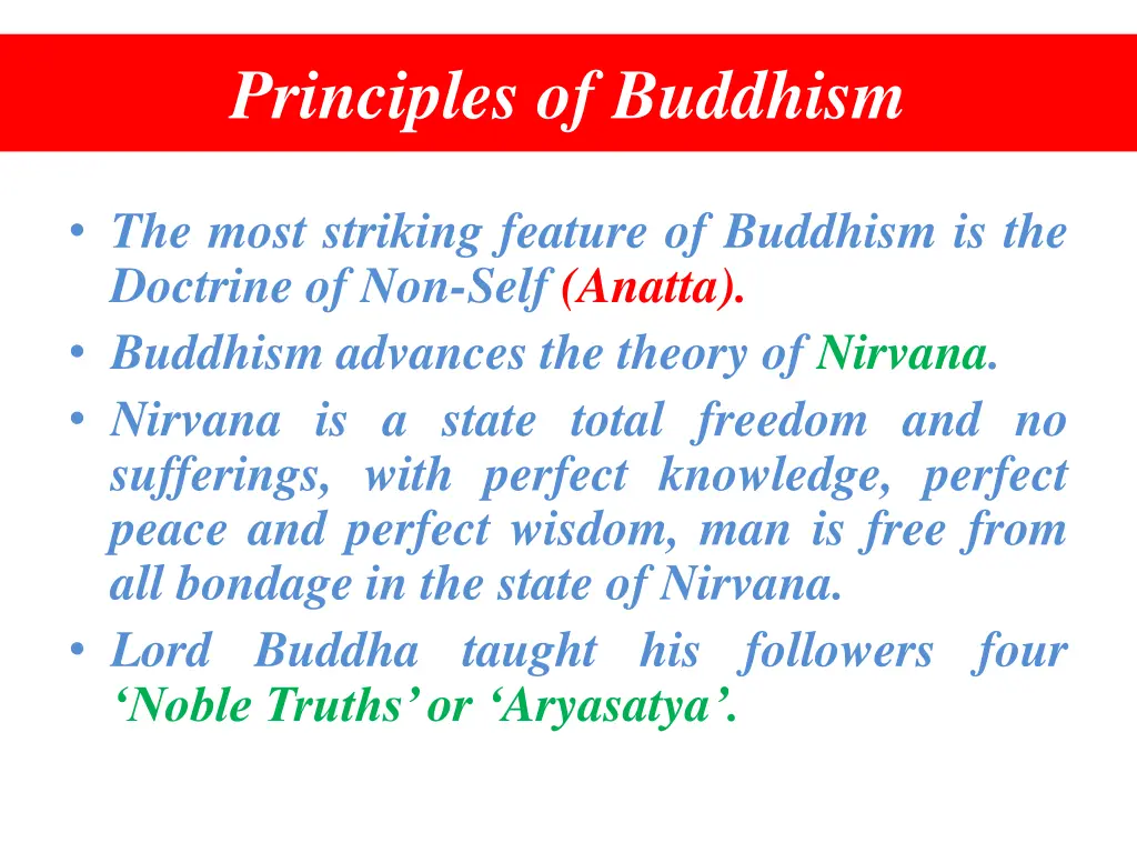 principles of buddhism
