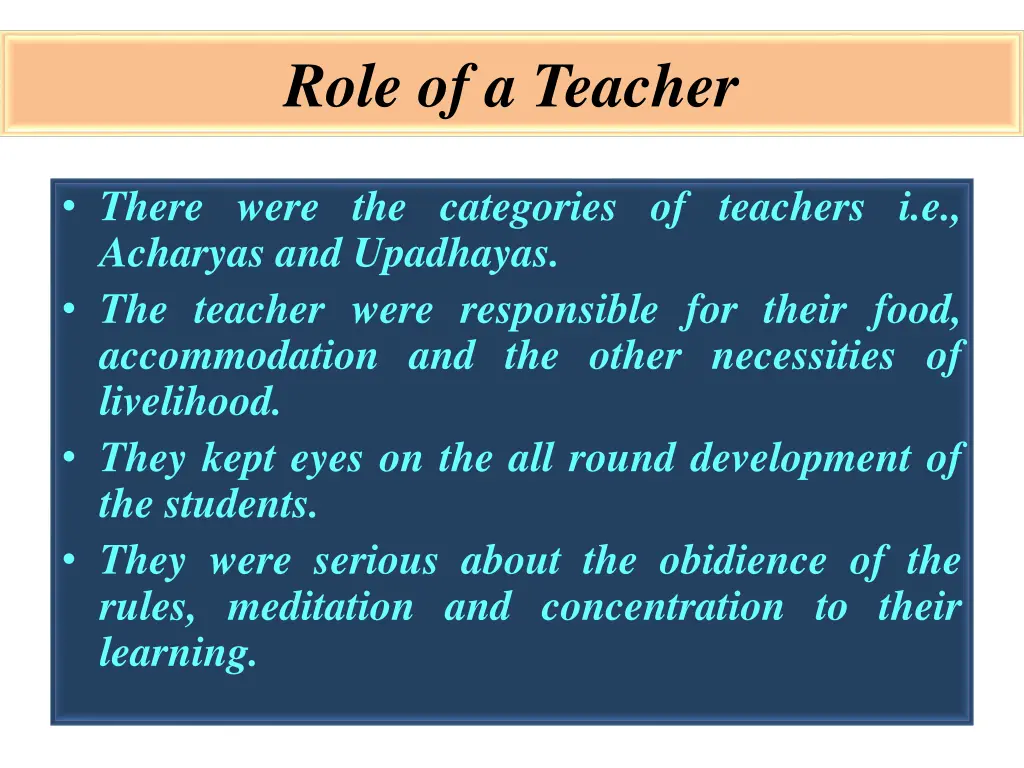 role of a teacher 1