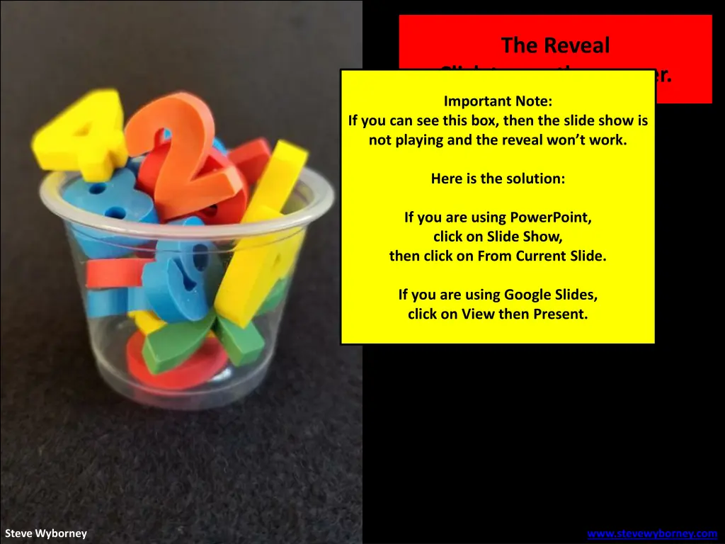 the reveal