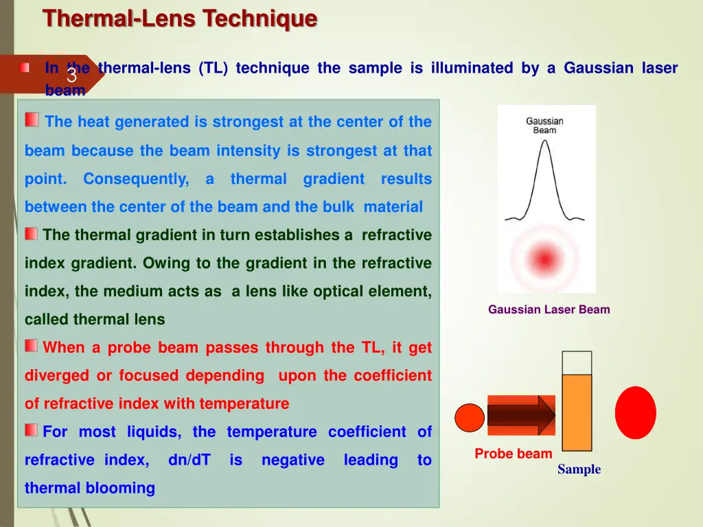 thermal lens technique