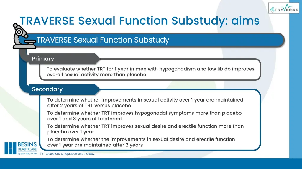 traverse sexual function substudy aims