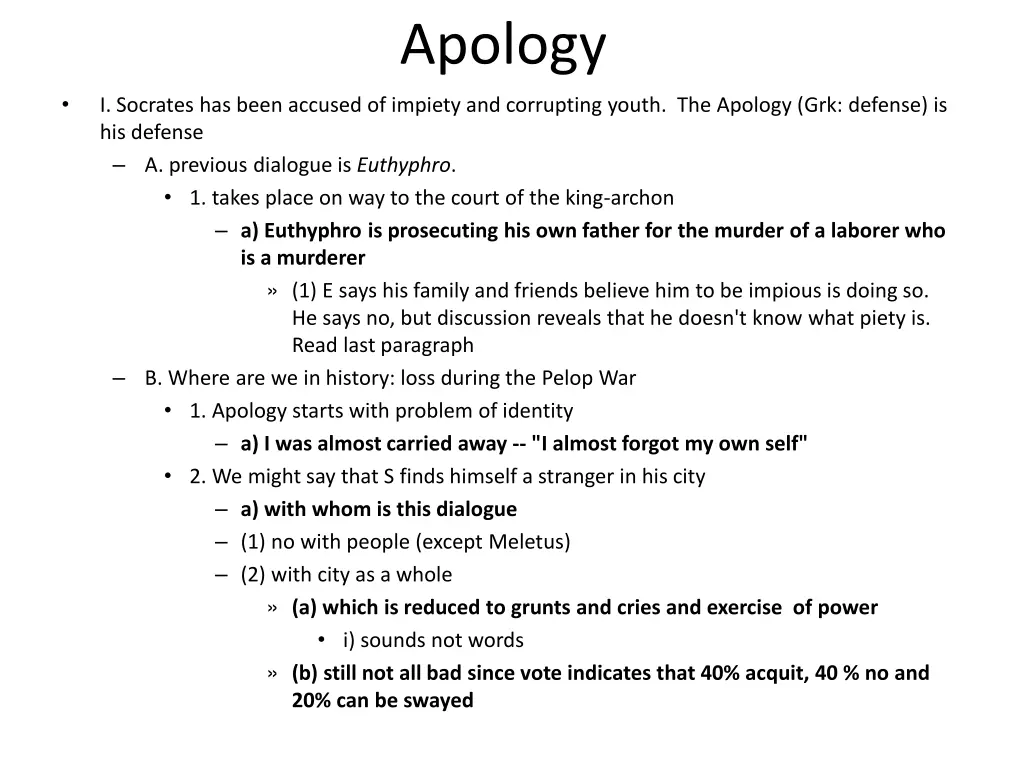 apology