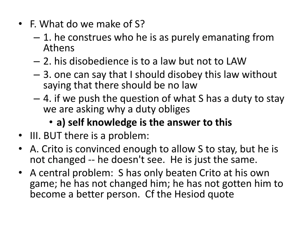 f what do we make of s 1 he construes
