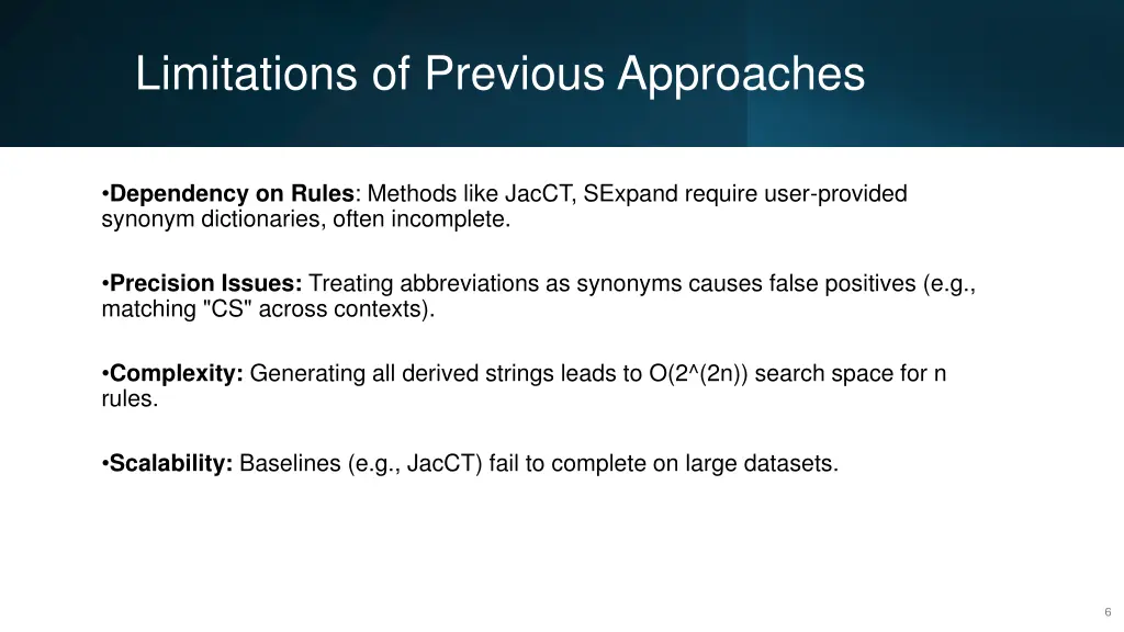 limitations of previous approaches