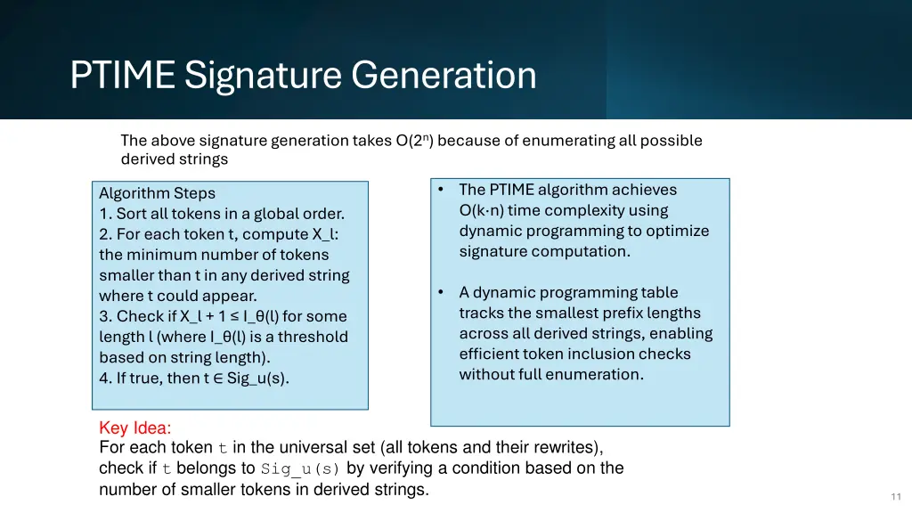 ptime signature generation