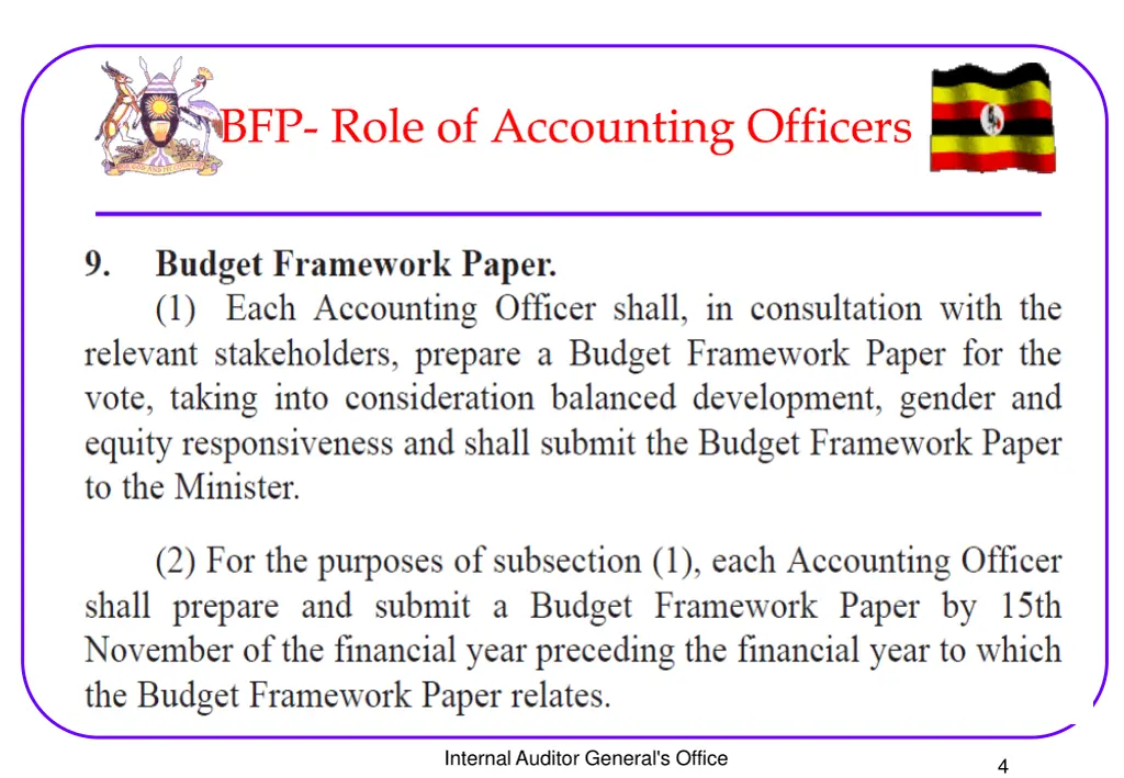 bfp role of accounting officers