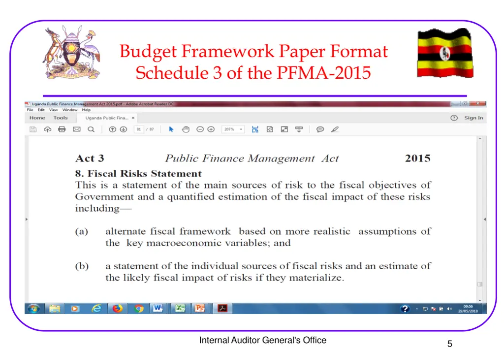 budget framework paper format schedule