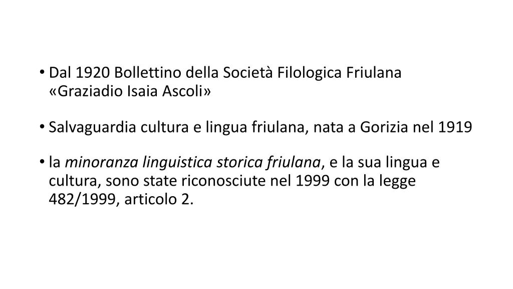dal 1920 bollettino della societ filologica