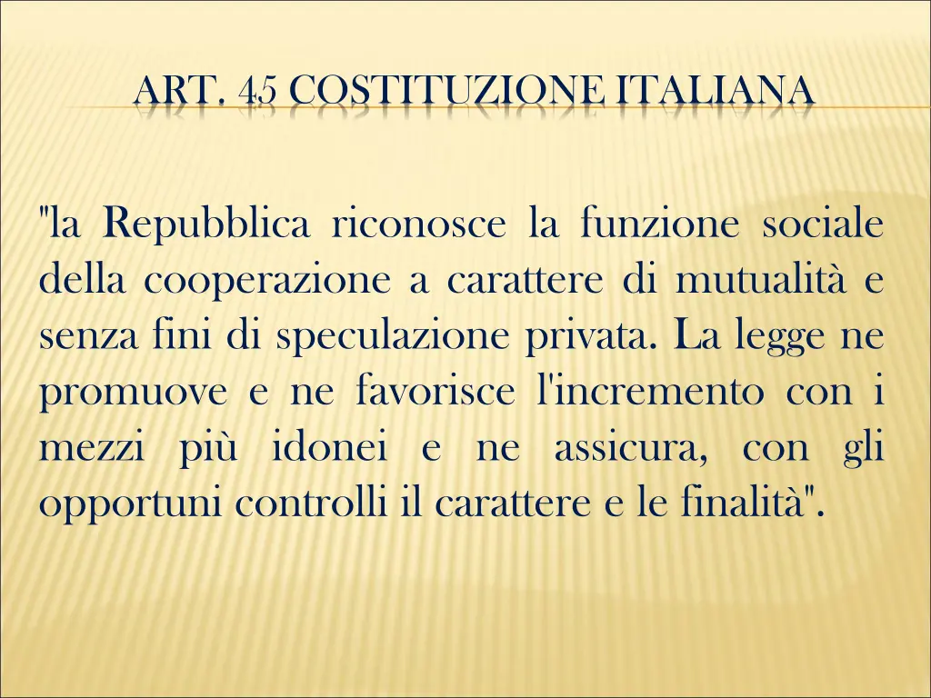 art 45 costituzione italiana
