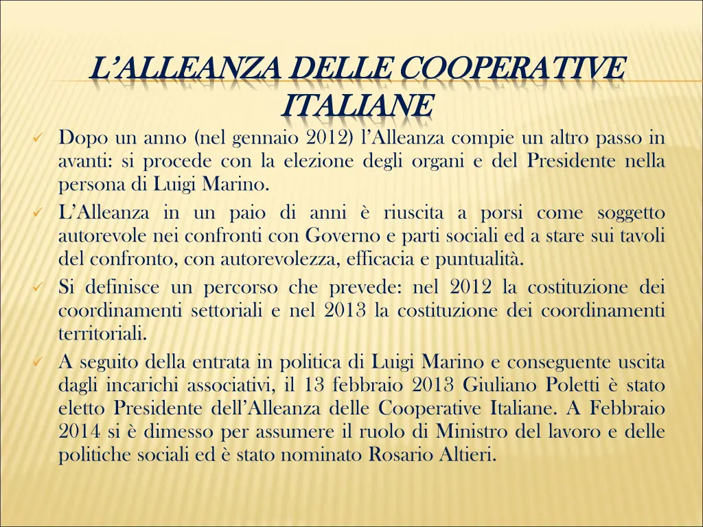 l alleanza delle cooperative l alleanza delle 1