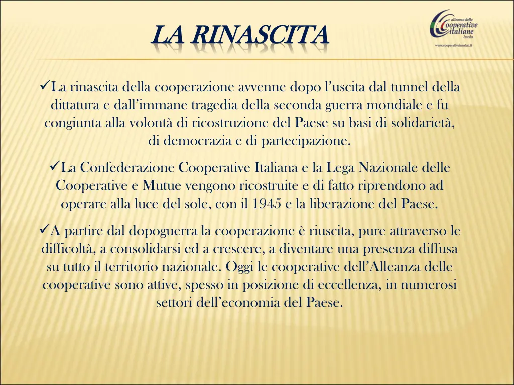 la rinascita la rinascita