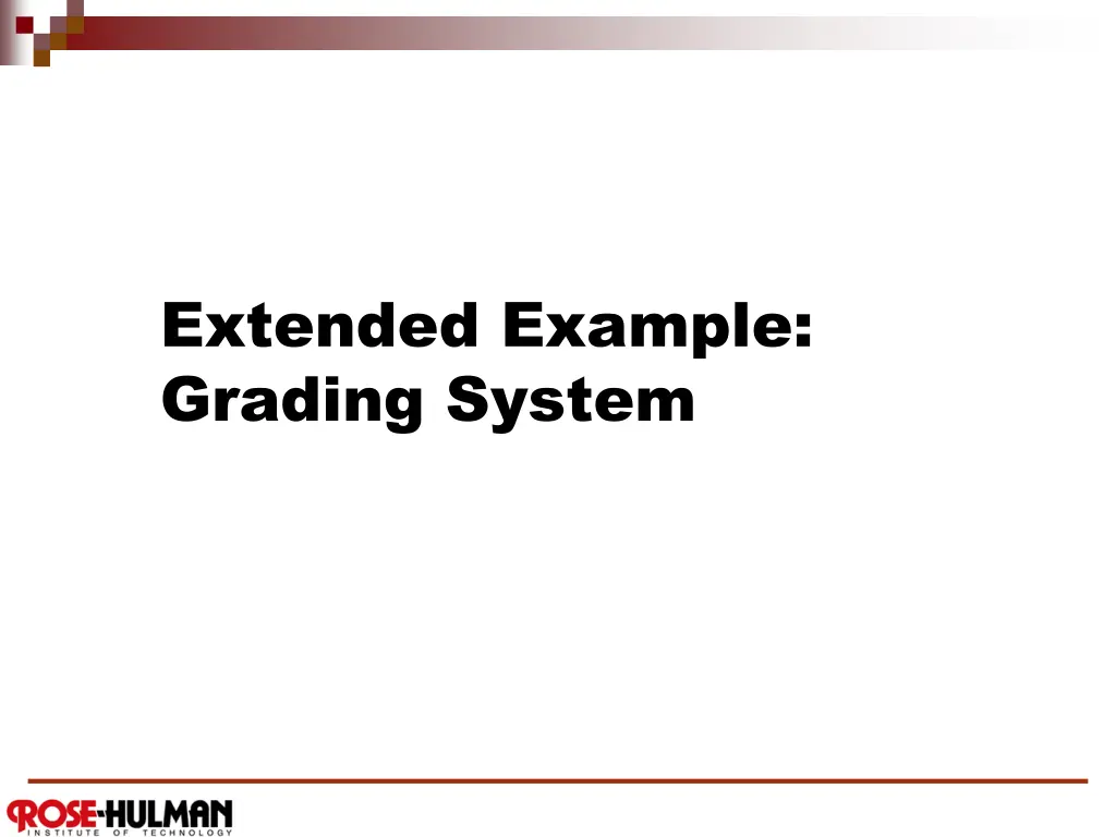 extended example grading system