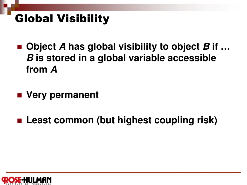 global visibility