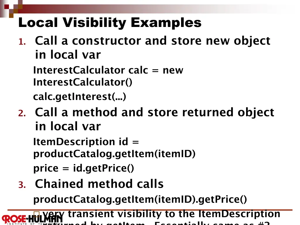 local visibility examples