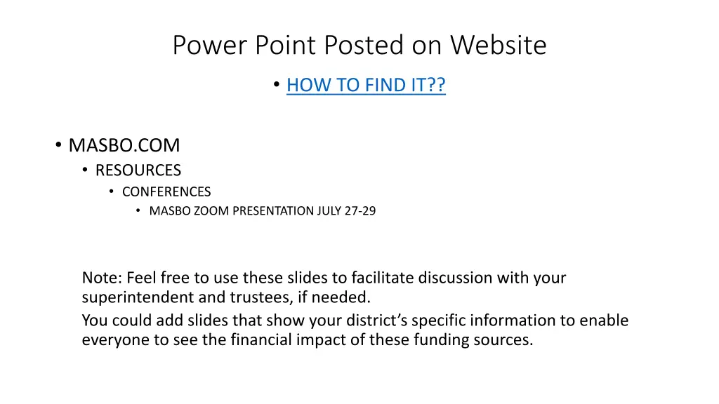 power point posted on website 1