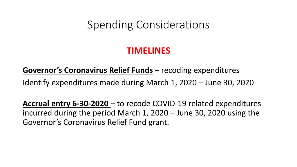spending considerations 4