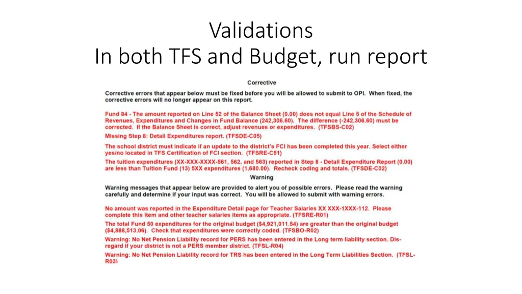 validations 1