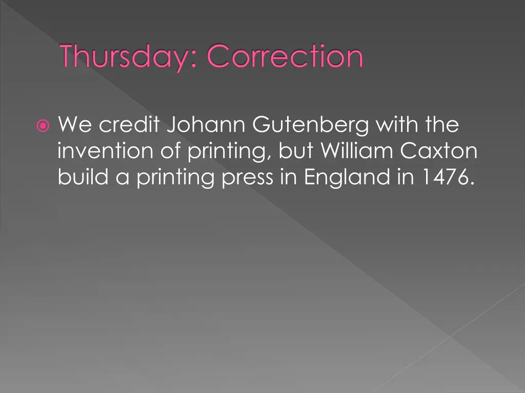 thursday correction 1