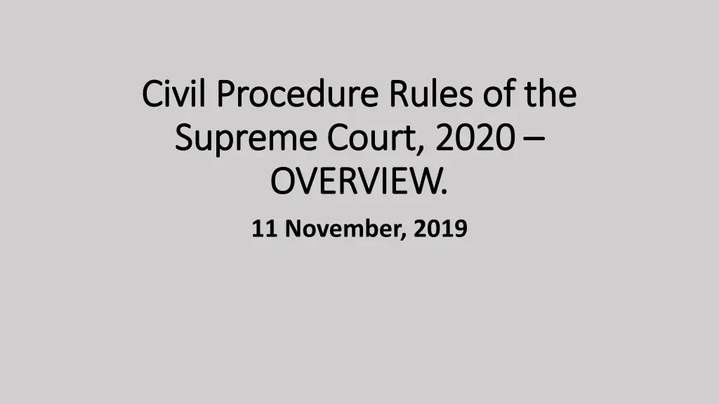 civil procedure rules of the civil procedure