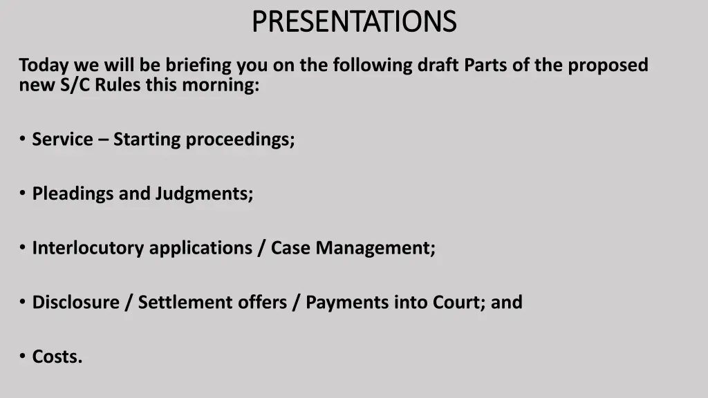 presentations presentations
