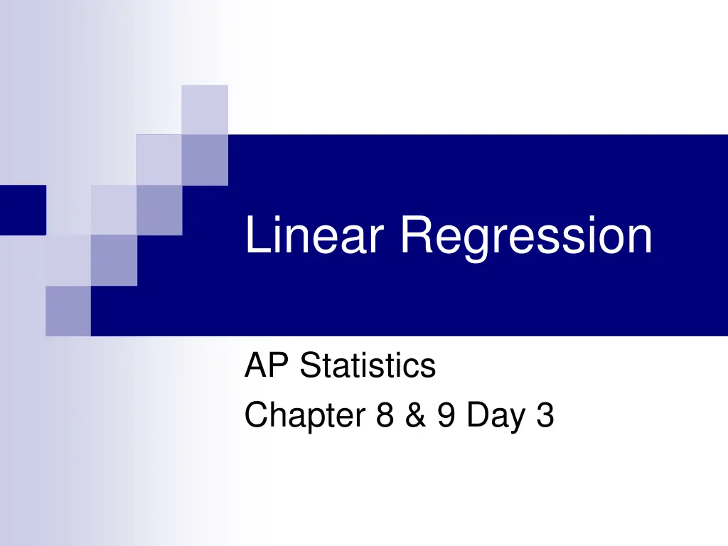 linear regression