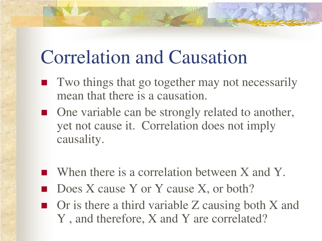 correlation and causation