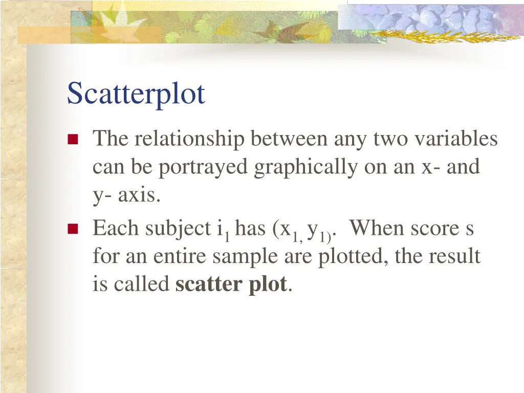 scatterplot