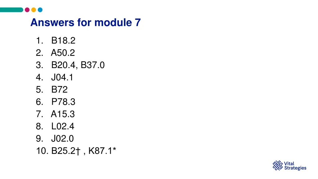 answers for module 7