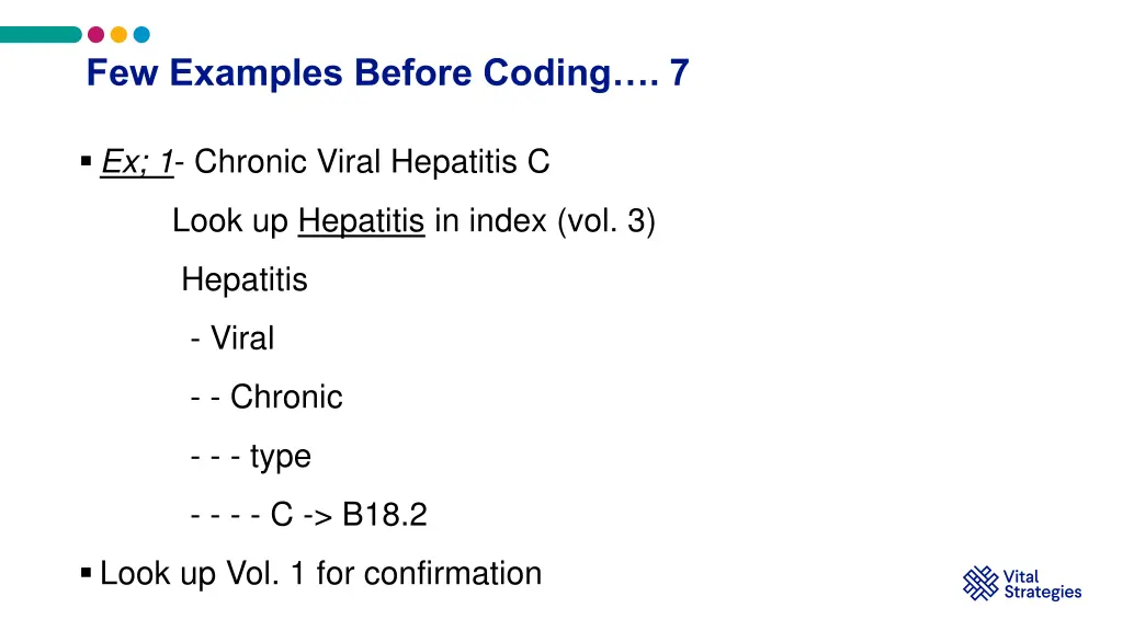 few examples before coding 7