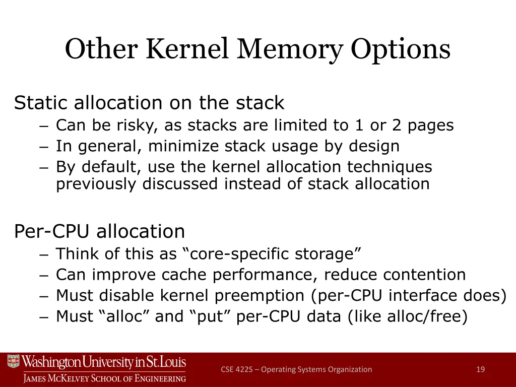 other kernel memory options