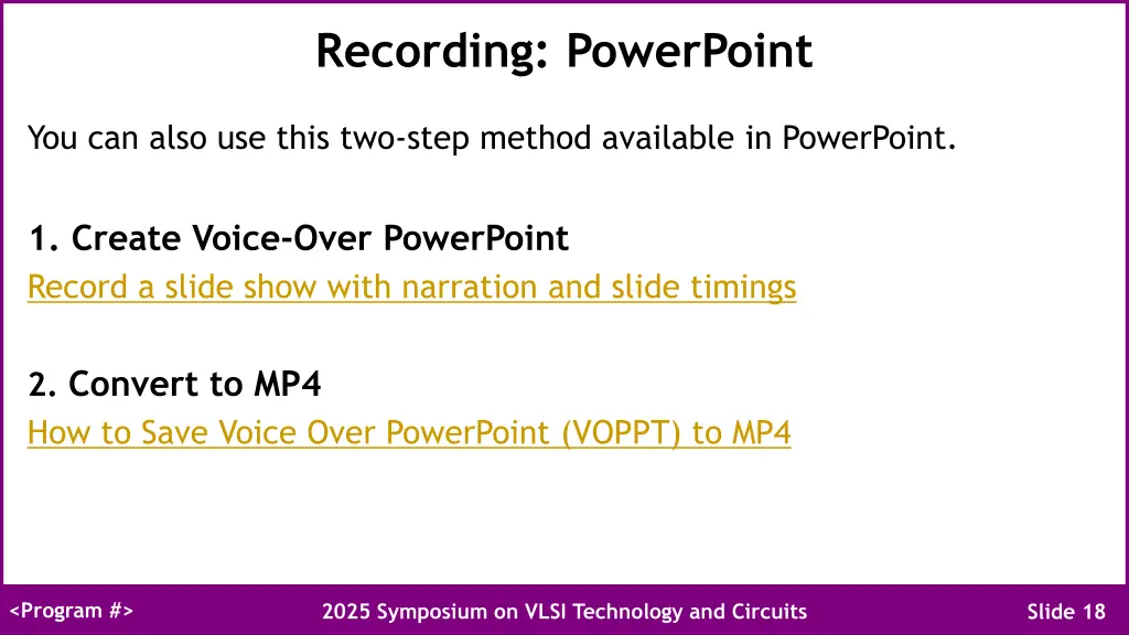 recording powerpoint
