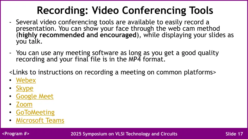 recording video conferencing tools several video