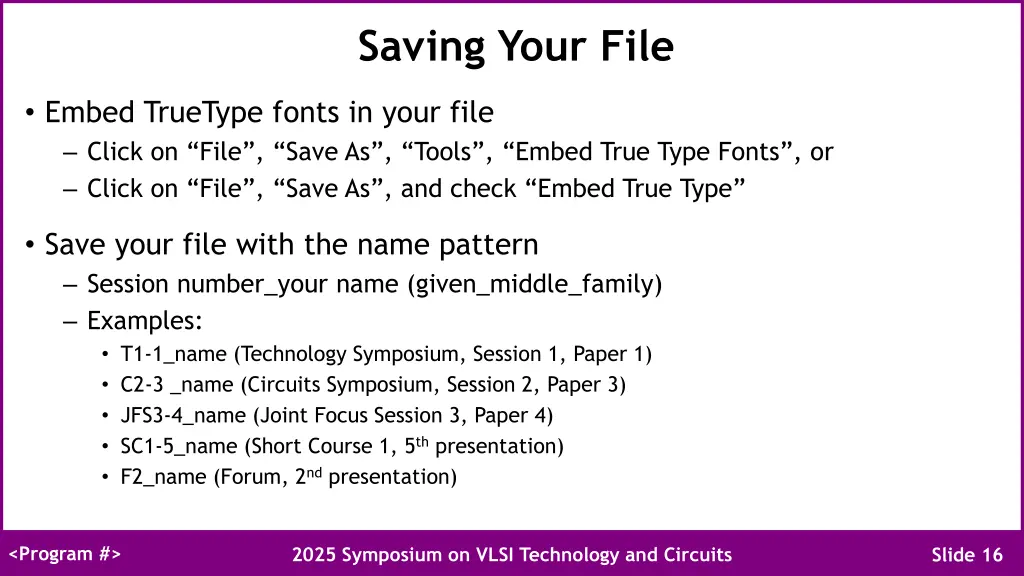 saving your file