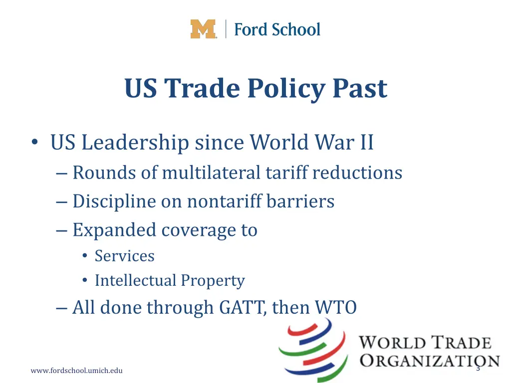 us trade policy past