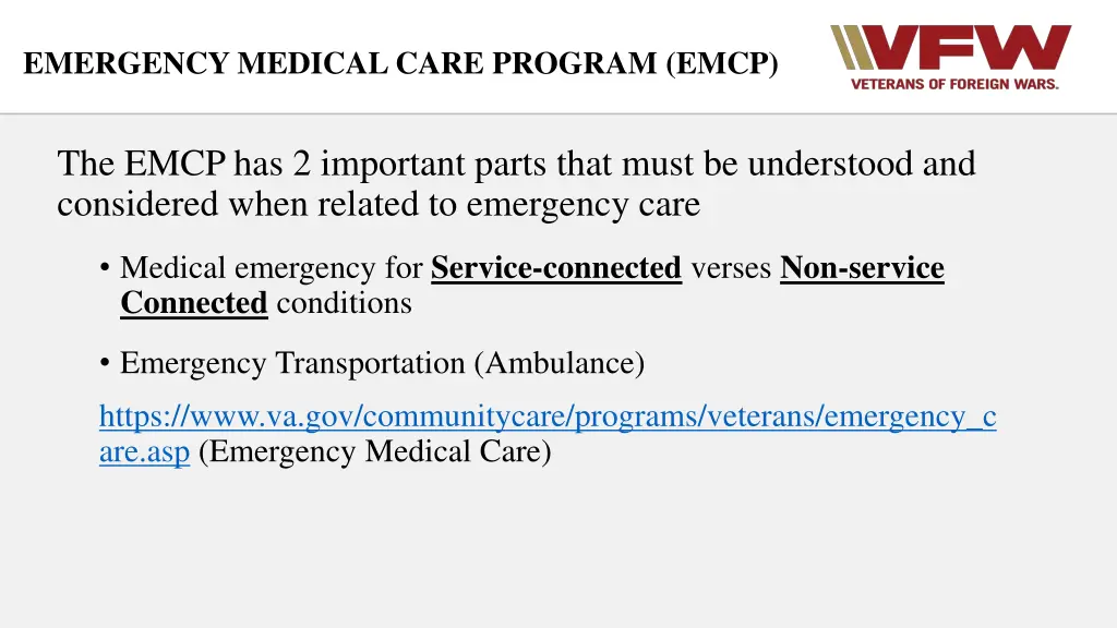 emergency medical care program emcp