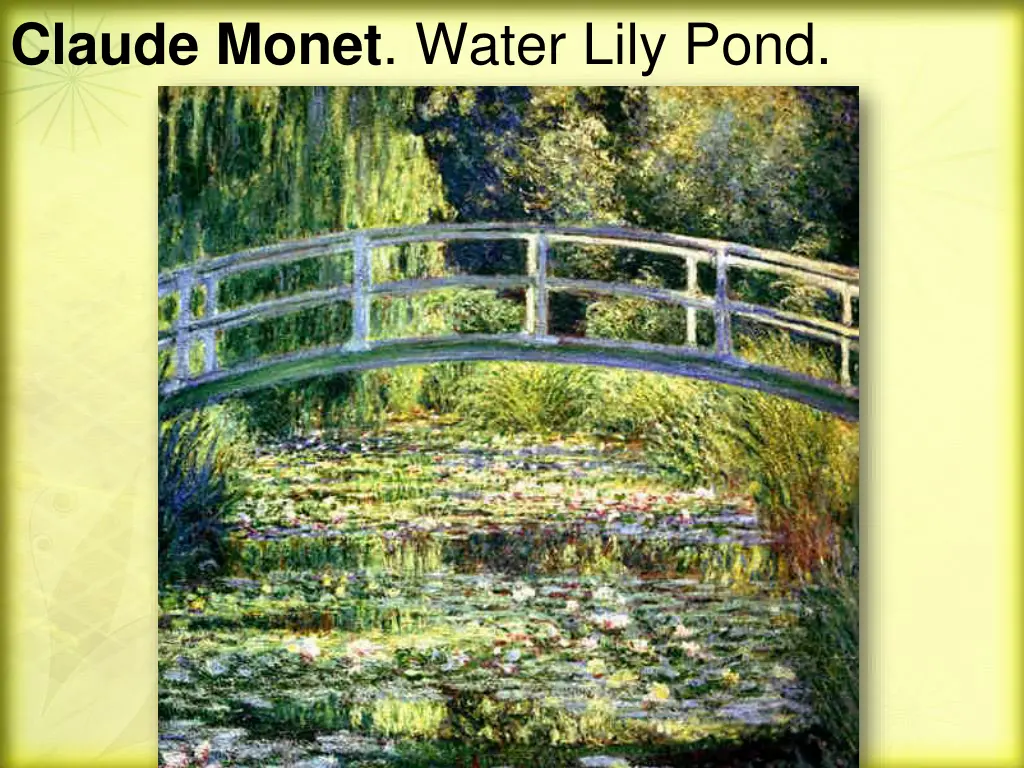 claude monet water lily pond