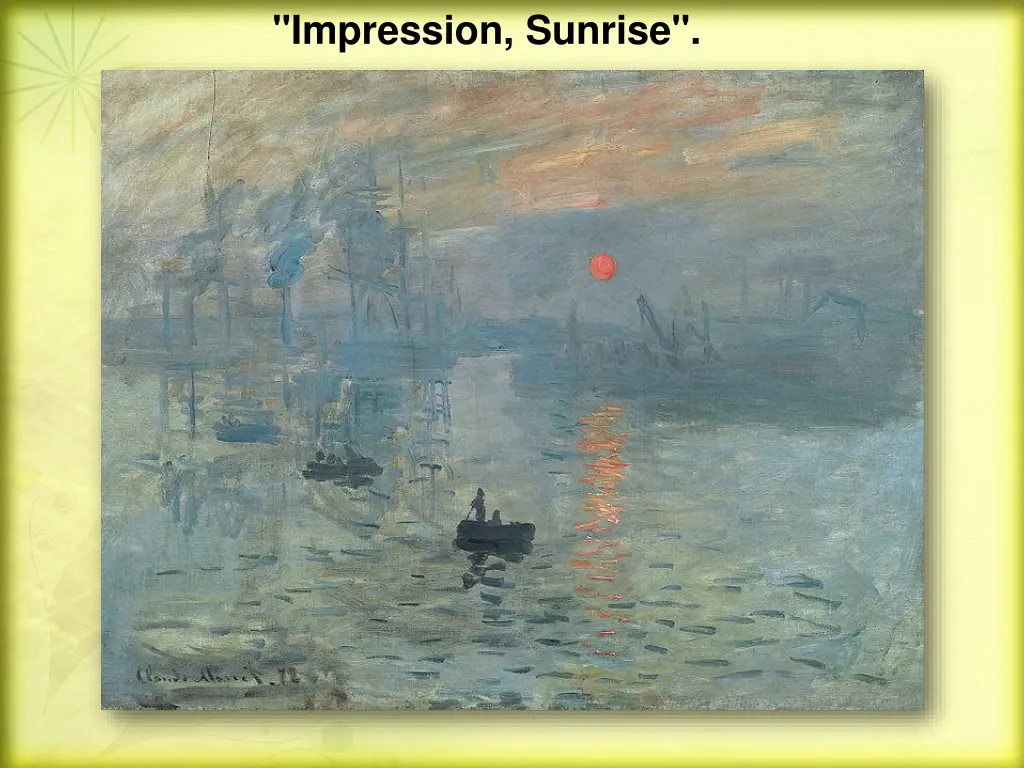 impression sunrise