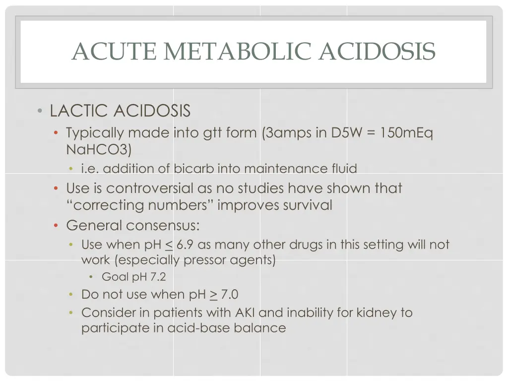 acute metabolic acidosis 1