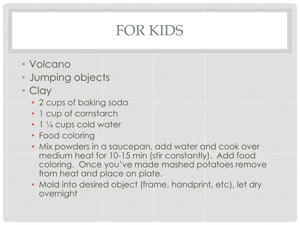 for kids