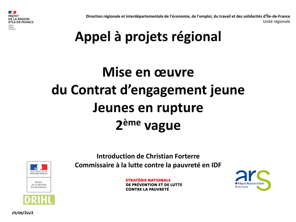 29 08 2023 les 1 ers contours annonc