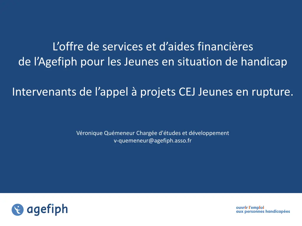 l offre de services et d aides financi